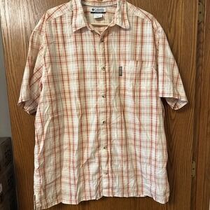 Men's Columbia Sportswear Short Sleeve Plaid Button Up‎ Shirt 2XL